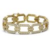 Image 1 : 10 ctw Diamond Designer Bracelet 18K Yellow Gold - REF-629R9K