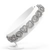 Image 2 : 9 ctw Diamond Designer Bracelet 18K White Gold - REF-907F2M