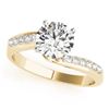 Image 2 : 1.4 ctw Certified VS/SI Diamond Bypass Ring 18k Yellow Gold - REF-394H3R