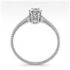 Image 3 : 1.0 ctw VS/SI Oval Cut Diamond Engagment Ring 18k White Gold - REF-287M4G