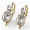 Image 1 : 1.25 ctw Pear Cut Diamond Designer Earrings 18K Yellow Gold - REF-170W2H