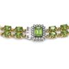 Image 3 : 37.23 ctw Tourmaline & Diamond Necklace 14K Yellow Gold - REF-527H3R