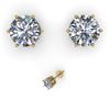 Image 2 : 2.03 ctw VS/SI Diamond Stud Solitaire Earrings 18k Yellow Gold - REF-546H9R