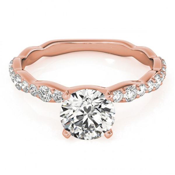 0.93 ctw Certified VS/SI Diamond Ring 18k Rose Gold - REF-87F8M