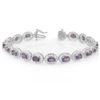 Image 1 : 18.0 ctw Tanzanite Bracelet 18k White Gold - REF-161X8A