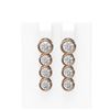 Image 1 : 3 ctw Diamond Earrings 18K Rose Gold - REF-452K5Y