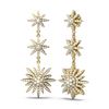 Image 2 : 3.7 ctw Diamond Earrings 18K Yellow Gold - REF-288H9R