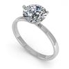 Image 1 : 1.50 ctw Certified VS/SI Diamond Engagment Ring Martini 18k White Gold - REF-521N4F