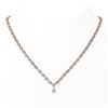 Image 1 : 11.5 ctw Diamond Designer Necklace 18K Rose Gold - REF-870R2K