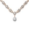 Image 2 : 11.5 ctw Diamond Designer Necklace 18K Rose Gold - REF-870R2K