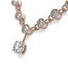 Image 3 : 11.5 ctw Diamond Designer Necklace 18K Rose Gold - REF-870R2K