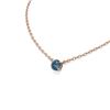 Image 2 : 2.04 ctw Intense Blue Diamond Necklace 18K Rose Gold - REF-490H5R