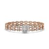 Image 1 : 13.04 ctw Emerald Cut & Oval Diamond Bracelet 18K Rose Gold - REF-1261X9A