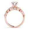Image 3 : 1.22 ctw Certified VS/SI Diamond 2pc Wedding Set Antique 14k Rose Gold - REF-281H6R