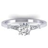 Image 1 : 1.04 ctw Certified VS/SI Diamond Solitaire Ring 14k White Gold - REF-179G6W