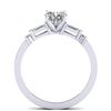 Image 3 : 1.04 ctw Certified VS/SI Diamond Solitaire Ring 14k White Gold - REF-179G6W