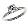 Image 2 : 1.28 ctw Certified Quality Diamond Engagment Ring 10k White Gold - REF-167M3G