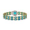 Image 3 : 17.67 ctw Swiss Topaz & Diamond Bracelet 14K Yellow Gold - REF-178M2G