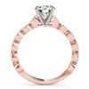 Image 3 : 1.77 ctw Certified VS/SI Diamond 2pc Wedding Set 14k Rose Gold - REF-184X3A