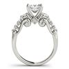 Image 2 : 1.5 ctw VS/SI Diamond 3 Stone Princess Cut Ring 18k White Gold - REF-219H4R