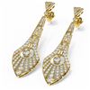 Image 3 : 4.45 ctw Diamond Earrings 18K Yellow Gold - REF-367K6Y