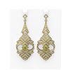 Image 1 : 6.56 ctw Fancy Yellow Diamond Earrings 18K Yellow Gold - REF-718G2W