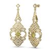 Image 2 : 6.56 ctw Fancy Yellow Diamond Earrings 18K Yellow Gold - REF-718G2W