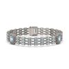 Image 1 : 23.88 ctw Aquamarine & Diamond Bracelet 14K White Gold - REF-472A8N