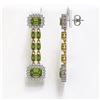 Image 2 : 11.38 ctw Tourmaline & Diamond Earrings 14K Yellow Gold - REF-232A2N