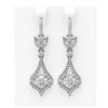 Image 1 : 5.27 ctw Diamond Earrings 18K White Gold - REF-890X9A