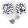 Image 2 : 2.0 ctw VS/SI Diamond Stud Designer Earrings 14k White Gold - REF-432R3K