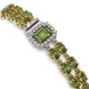 Image 3 : 17.79 ctw Tourmaline & Diamond Bracelet 14K Yellow Gold - REF-297W8H
