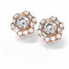 Image 3 : 3.74 ctw Diamond Earrings 18K Rose Gold - REF-789H3R