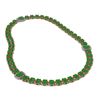 Image 2 : 27.5 ctw Jade & Diamond Necklace 14K Rose Gold - REF-436M4G