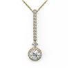 Image 2 : 1.6 ctw Diamond Designer Necklace 18K Yellow Gold - REF-319W6H