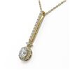 Image 3 : 1.6 ctw Diamond Designer Necklace 18K Yellow Gold - REF-319W6H