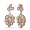 Image 2 : 4.34 ctw Diamond Earrings 18K Rose Gold - REF-527G6W