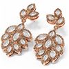 Image 3 : 4.34 ctw Diamond Earrings 18K Rose Gold - REF-527G6W