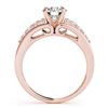 Image 2 : 1.4 ctw Certified VS/SI Diamond Ring 18k Rose Gold - REF-286W9H