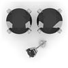 Image 2 : 4.0 ctw Black Diamond Stud Designer Earrings 18k White Gold - REF-81A2N