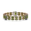 Image 1 : 30.69 ctw Tourmaline & Diamond Bracelet 14K Rose Gold - REF-286Y5X