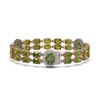 Image 2 : 30.69 ctw Tourmaline & Diamond Bracelet 14K Rose Gold - REF-286Y5X