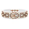 Image 2 : 12.7 ctw Opal & Diamond Row Bracelet 10K Rose Gold - REF-245A5N