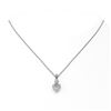 Image 2 : 1.25 ctw Heart Diamond Designer Necklace 18K White Gold - REF-377A2N
