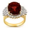 Image 1 : 9.18 ctw Pink Tourmaline & Diamond Ring 14k Yellow Gold - REF-254R5K