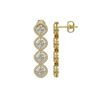 Image 2 : 5.85 ctw Cushion Cut Diamond Micro Pave Earrings 18K Yellow Gold - REF-817Y6X