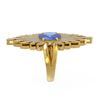 Image 2 : 5.02 ctw Tanzanite & Diamond Ring 18K Yellow Gold - REF-360R2K