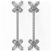 Image 2 : 5.22 ctw Oval Diamond Designer Earrings 18K White Gold - REF-661M5G