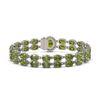 Image 3 : 26.92 ctw Tourmaline & Diamond Bracelet 14K White Gold - REF-336M4G
