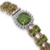 Image 2 : 17.35 ctw Tourmaline & Diamond Bracelet 14K Rose Gold - REF-245Y5X